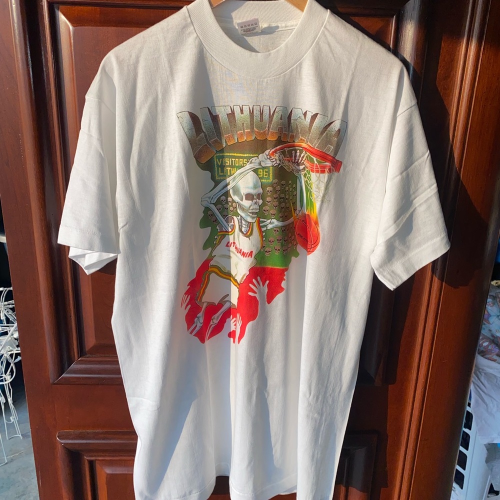 Vintage 1992 Grateful Dead Lithuania Olympic Basketball Tshirt Made In The U.S.A